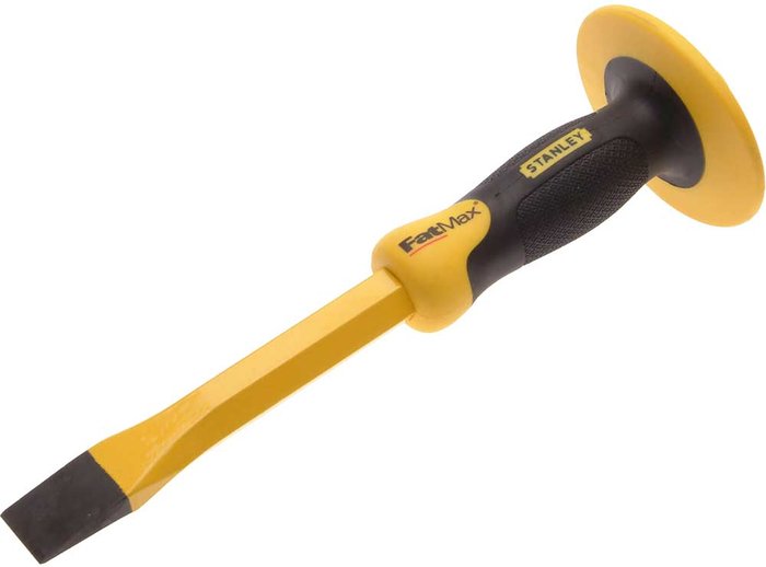 Tooled Up | Stanley Stanley FatMax Masons Chisel and Guard 25mm 300mm Stanley Stanley FatMax Masons Chisel and Guard 25mm 300mm