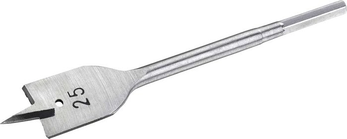 Tooled Up | Stanley Stanley Flat Wood Drill Bit 25mm 154mm Pack of 1 Stanley Stanley Flat Wood Drill Bit 25mm 154mm Pack of 1