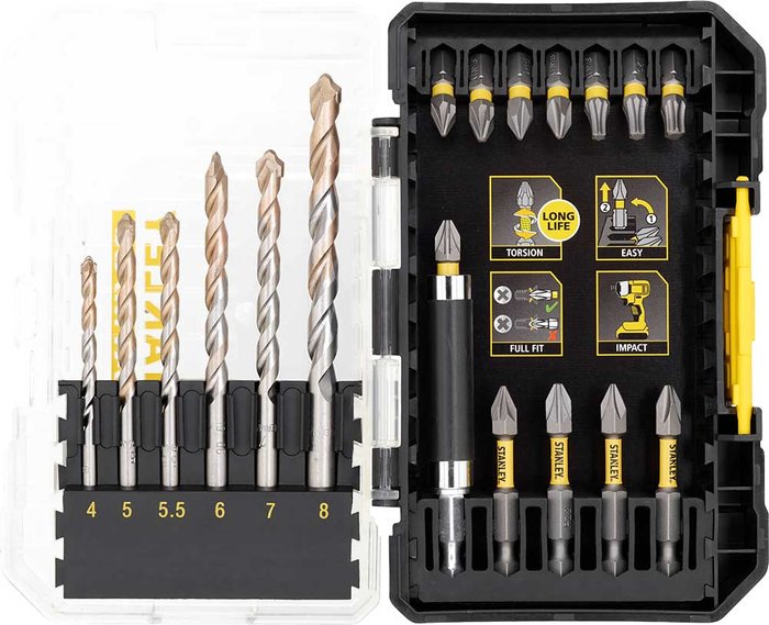Tooled Up | Stanley Stanley FatMax 19 Piece Masonry and Impact Driving Set Stanley Stanley FatMax 19 Piece Masonry and Impact Driving Set
