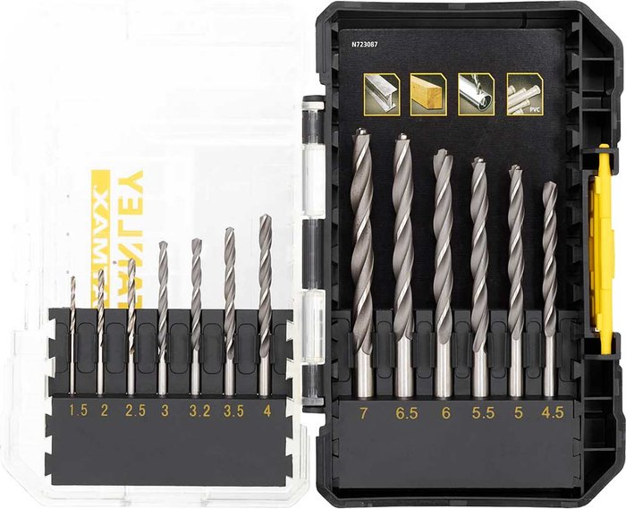 Tooled Up | Stanley Stanley FatMax 13 Piece Precision Metal Drilling Set Stanley Stanley FatMax 13 Piece Precision Metal Drilling Set