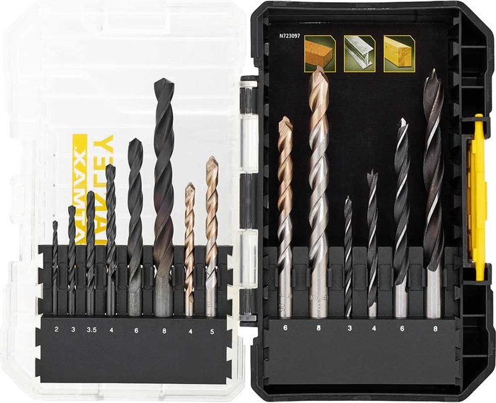 Tooled Up | Stanley Fatmax Stanley Fatmax STA88561-XJ 14 Piece Mixed Drill Bit Set Stanley Fatmax Stanley Fatmax STA88561-XJ 14 Piece Mixed Drill Bit Set