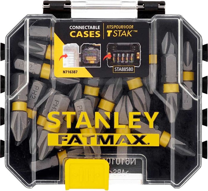 Tooled Up | Stanley Stanley FatMax Bulk Storage Impact Phillips Screwdriver Bits PH2 25mm Pack of 20 Stanley Stanley FatMax Bulk Storage Impact Phillips Screwdriver Bits PH2 25mm Pack of 20