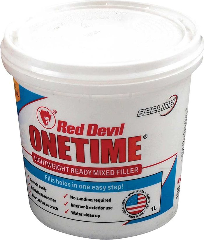 Tooled Up | Stanley Red Devil Onetime Ready Mixed Filler 1l Stanley Red Devil Onetime Ready Mixed Filler 1l