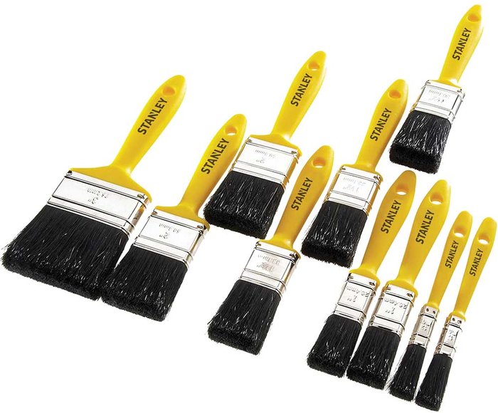 Tooled Up | Stanley Stanley 10 Piece Hobby Paint Brush Set Stanley Stanley 10 Piece Hobby Paint Brush Set