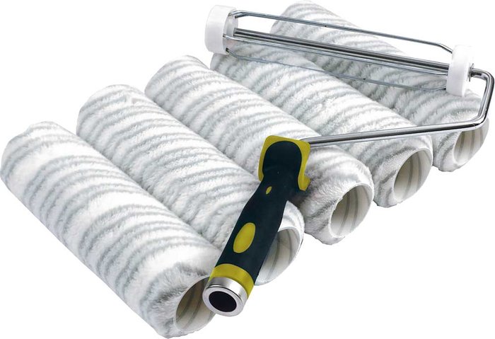 Tooled Up | Stanley Stanley Silver Stripe Paint Roller Set 230mm Stanley Stanley Silver Stripe Paint Roller Set 230mm
