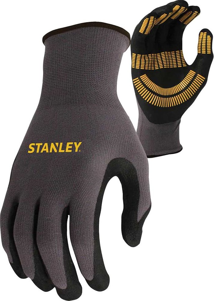 Tooled Up | Stanley Stanley SY510L Razor Gripper Glove Grey & Black- Size L Stanley Stanley SY510L Razor Gripper Glove Grey & Black- Size L