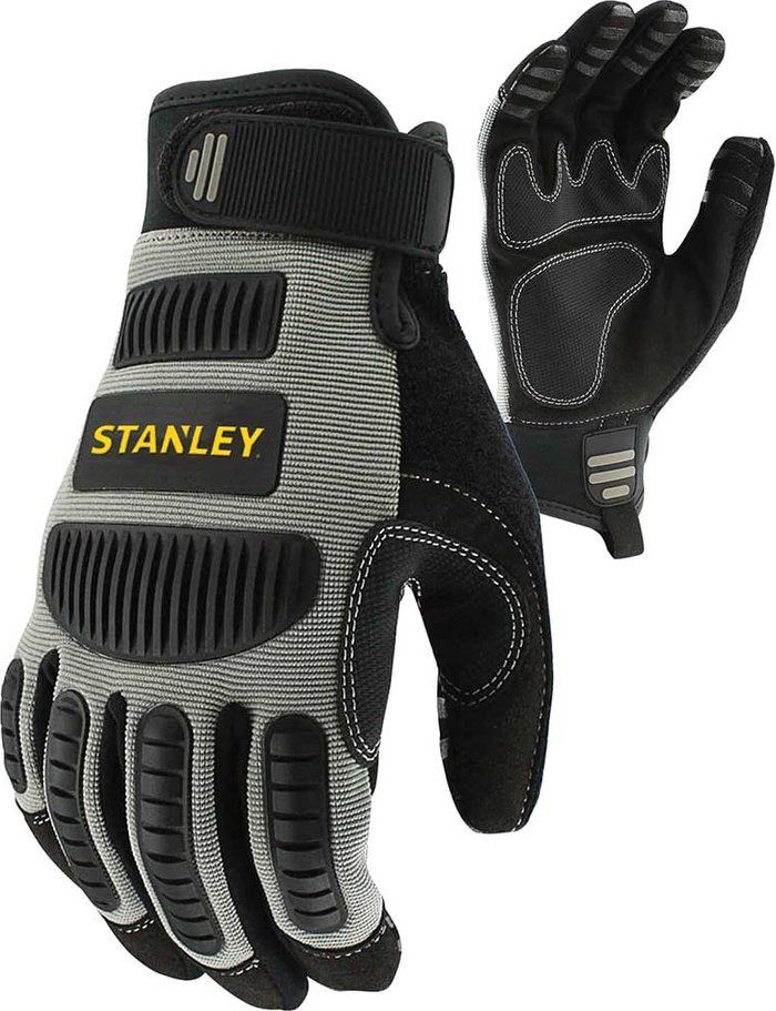 Tooled Up | Stanley Stanley SY820L Extreme Impact Performance Grey & Black Glove - SIze L Stanley Stanley SY820L Extreme Impact Performance Grey & Black Glove - SIze L