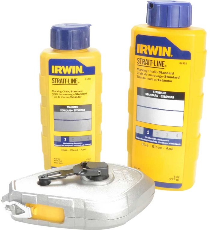 Tooled Up | Straight Line StraitLine Aluminium Chalk Line Reel Blue Chalk Refill 30m Straight Line StraitLine Aluminium Chalk Line Reel Blue Chalk Refill 30m