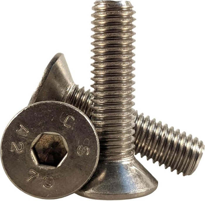 Tooled Up | Sirius Sirius Countersunk Head Socket Screws A2 304 Stainless Steel M10 70mm Pack of 1 Sirius Sirius Countersunk Head Socket Screws A2 304 Stainless Steel M10 70mm Pack of 1
