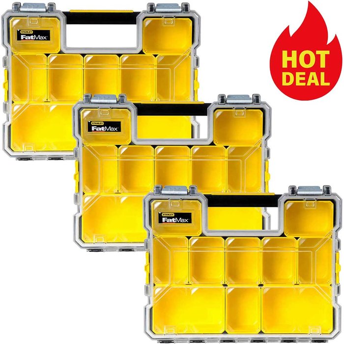Tooled Up | Stanley Stanley FatMax Deep Professional Organiser Triple Pack Stanley Stanley FatMax Deep Professional Organiser Triple Pack