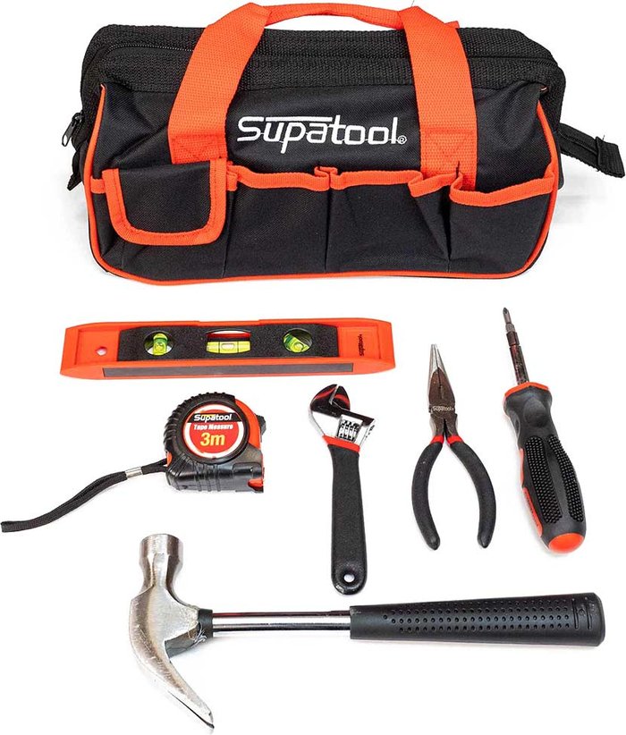 Tooled Up | Kincrome Supatool 7 Piece Home Tool Kit Kincrome Supatool 7 Piece Home Tool Kit