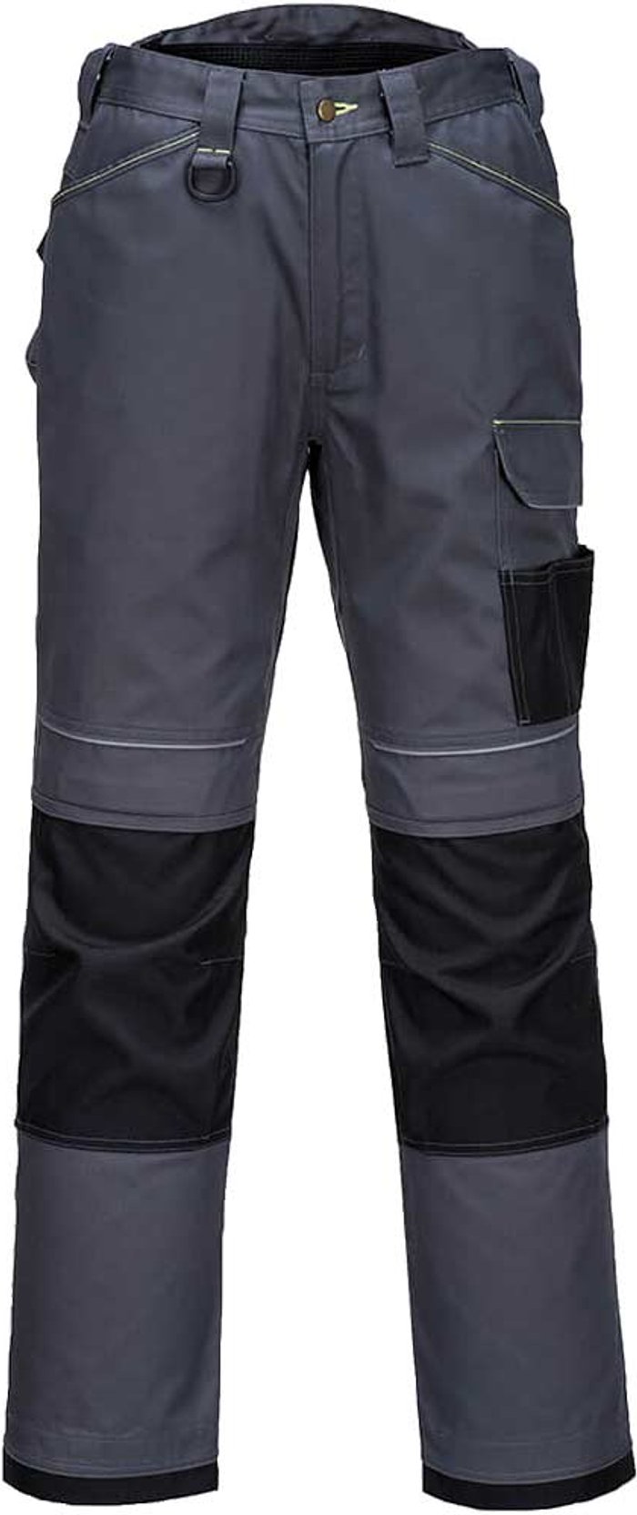 Tooled Up | Portwest Portwest PW3 Mens Urban Work Trousers Grey / Black 38 Portwest Portwest PW3 Mens Urban Work Trousers Grey / Black 38