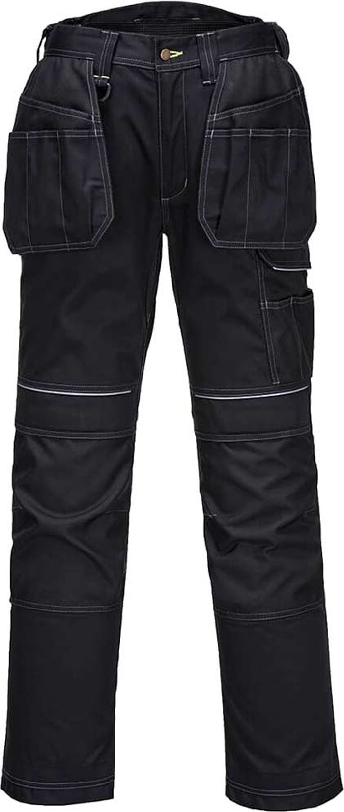 Tooled Up | Portwest Portwest PW3 Mens Holster Work Trousers Black 42 Portwest Portwest PW3 Mens Holster Work Trousers Black 42
