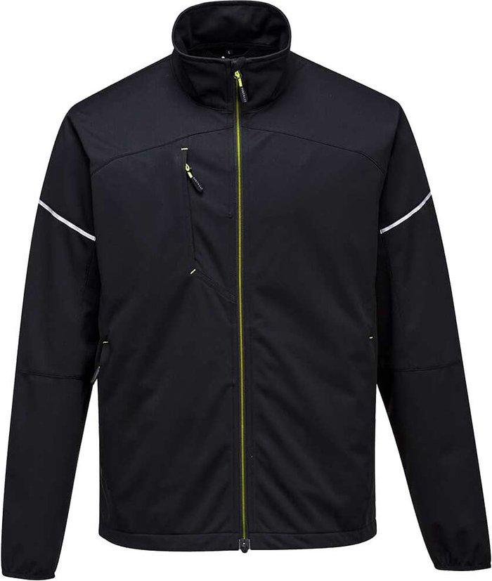 Tooled Up | Portwest Portwest PW3 Mens Flex Shell Jacket Black XL Portwest Portwest PW3 Mens Flex Shell Jacket Black XL