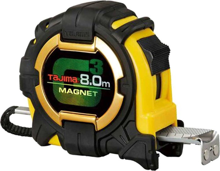 Tooled Up | Tajima Tajima G Lock Extra Wide MagneticTape Measure Metric Metric 8m 27mm Tajima Tajima G Lock Extra Wide MagneticTape Measure Metric Metric 8m 27mm