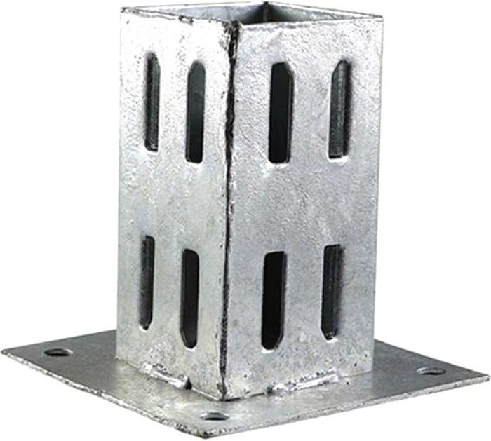 Tooled Up | Timco Bolt Down Fence Post Shoe Galvanised 75mm Timco Bolt Down Fence Post Shoe Galvanised 75mm