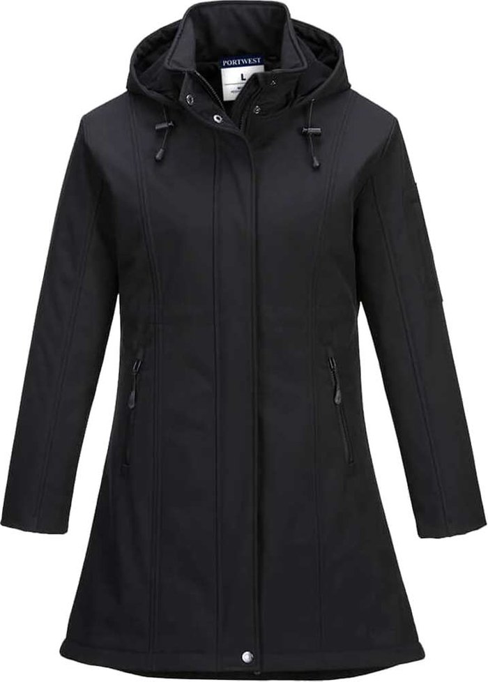 Tooled Up | Portwest Portwest Carla Womens Softshell Jacket Black M Portwest Portwest Carla Womens Softshell Jacket Black M