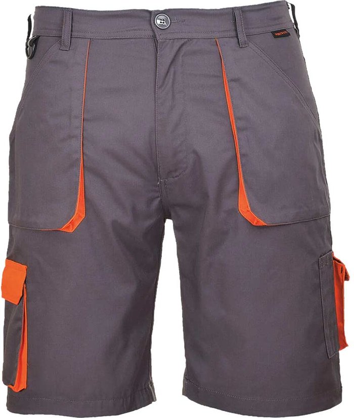 Tooled Up | Portwest Portwest Mens Texo Contrast Work Shorts Grey 2XL Portwest Portwest Mens Texo Contrast Work Shorts Grey 2XL