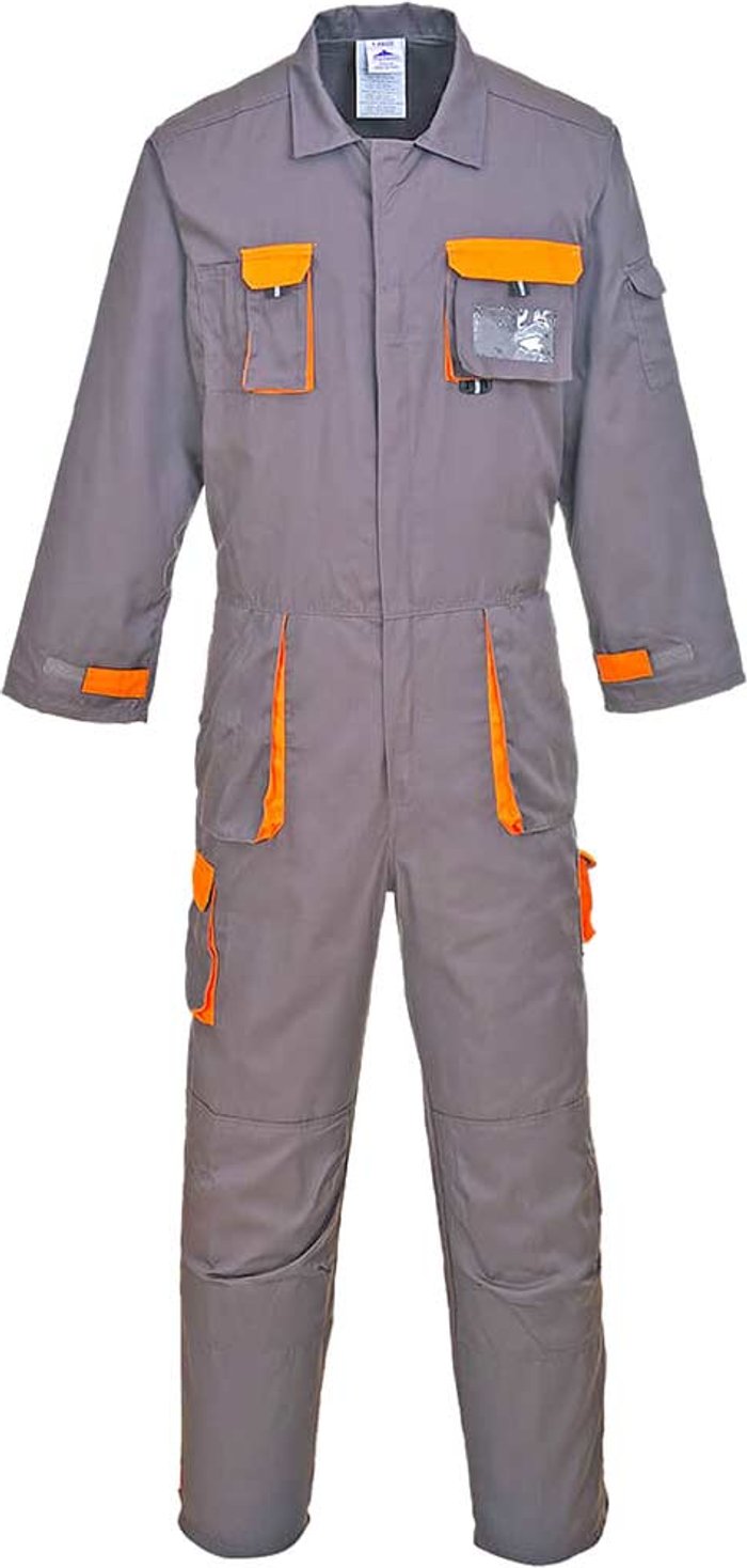 Tooled Up | Portwest Portwest TX15 Contrast Coverall Grey L Portwest Portwest TX15 Contrast Coverall Grey L