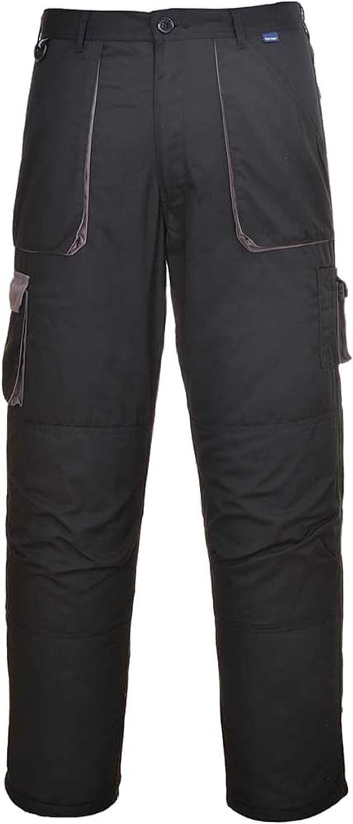 Tooled Up | Portwest Portwest TX16 Contrast Lined Trousers Black XL Portwest Portwest TX16 Contrast Lined Trousers Black XL