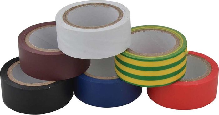 Tooled Up | Unibond 1415390 Electrical Tape 19mm x 3.5m Pack of 6 Multi Coloured - Unibond Unibond 1415390 Electrical Tape 19mm x 3.5m Pack of 6 Multi Coloured - Unibond