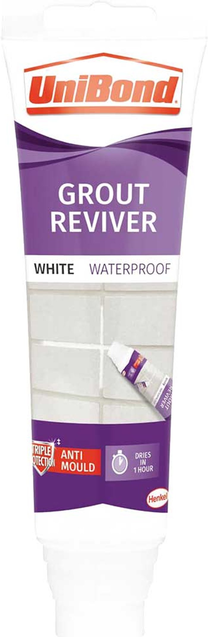Tooled Up | Unibond UniBond Grout Reviver Waterproof White 125ml 2643640 Unibond UniBond Grout Reviver Waterproof White 125ml 2643640