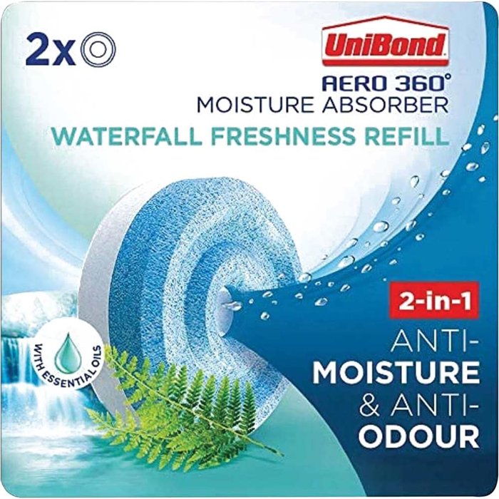 Tooled Up | Unibond UniBond Aero 360 Waterfall Freshness Refills - 2 Pack Unibond UniBond Aero 360 Waterfall Freshness Refills - 2 Pack