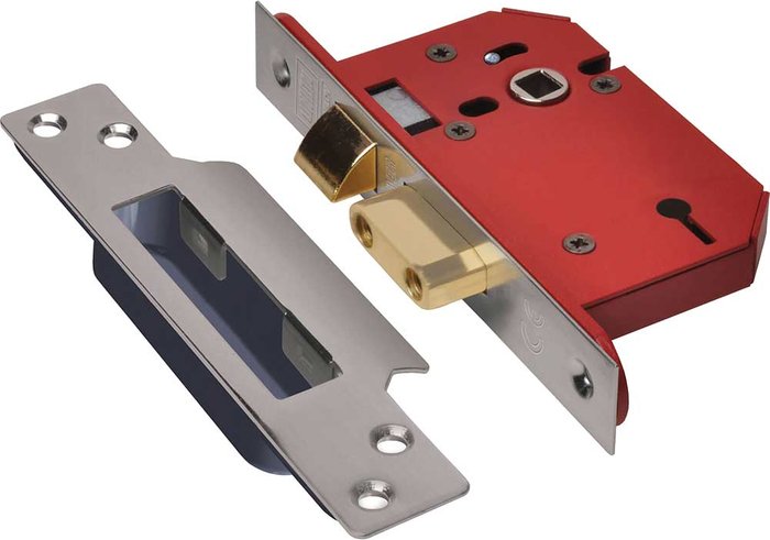 Tooled Up | Union Union Strongbolt 3 Lever Mortice Sash Lock Stainless Steel 81mm 109.6mm Union Union Strongbolt 3 Lever Mortice Sash Lock Stainless Steel 81mm 109.6mm