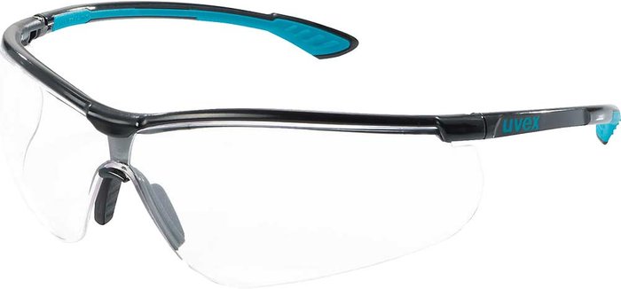 Tooled Up | Uvex Uvex Sportstyle Safety Glasses Black Clear Uvex Uvex Sportstyle Safety Glasses Black Clear