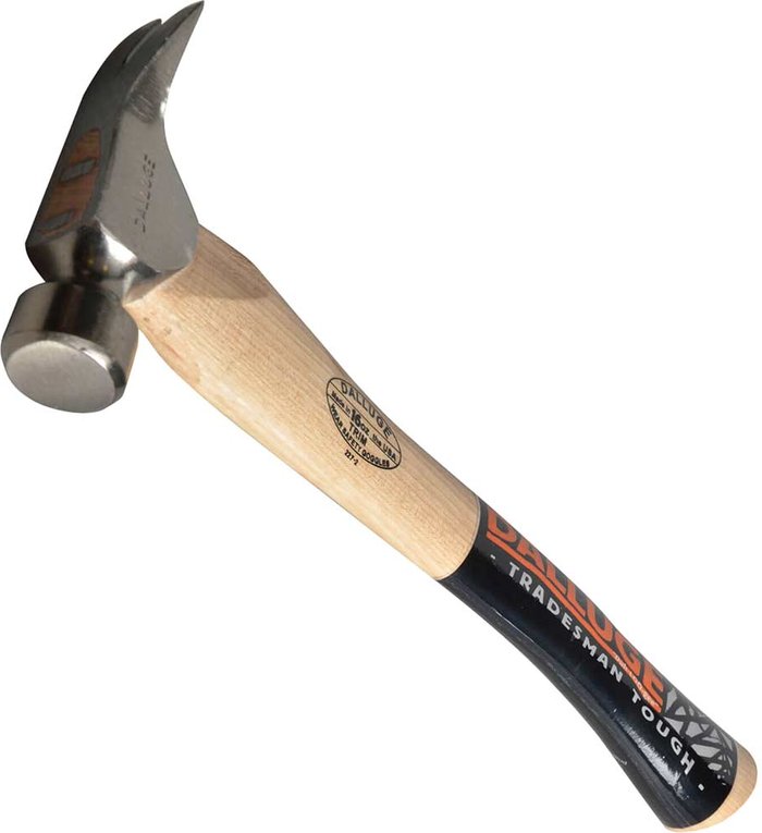 Tooled Up | Vaughan Vaughan Trim Hammer with Plain Face and Curved Handle 450g Vaughan Vaughan Trim Hammer with Plain Face and Curved Handle 450g