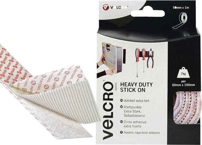 Tooled Up | Velcro VELCRO Brand Heavy Duty Tape - White Velcro VELCRO Brand Heavy Duty Tape - White