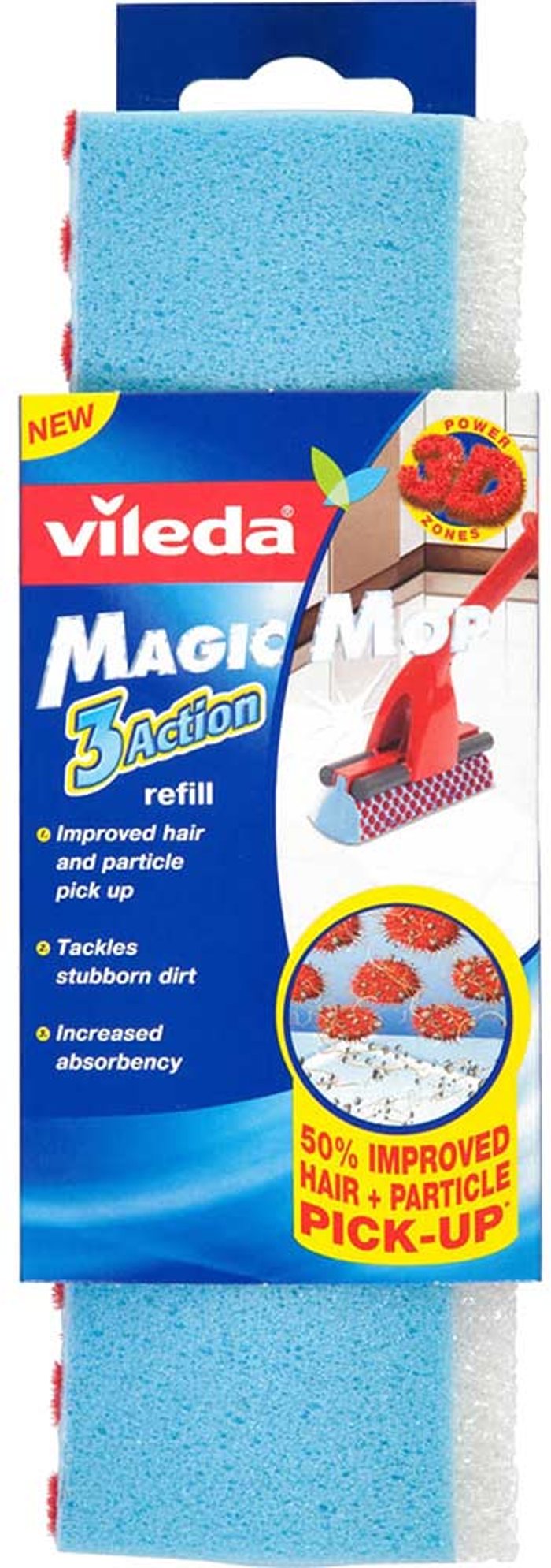 Tooled Up | Vileda Vileda Magic Mop 3Action Refill Vileda Vileda Magic Mop 3Action Refill