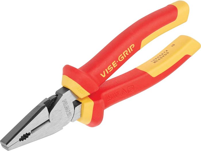 Tooled Up | Vise-Grip Vise-Grip VDE Insulated High Leverage Combination Pliers 200mm Vise-Grip Vise-Grip VDE Insulated High Leverage Combination Pliers 200mm