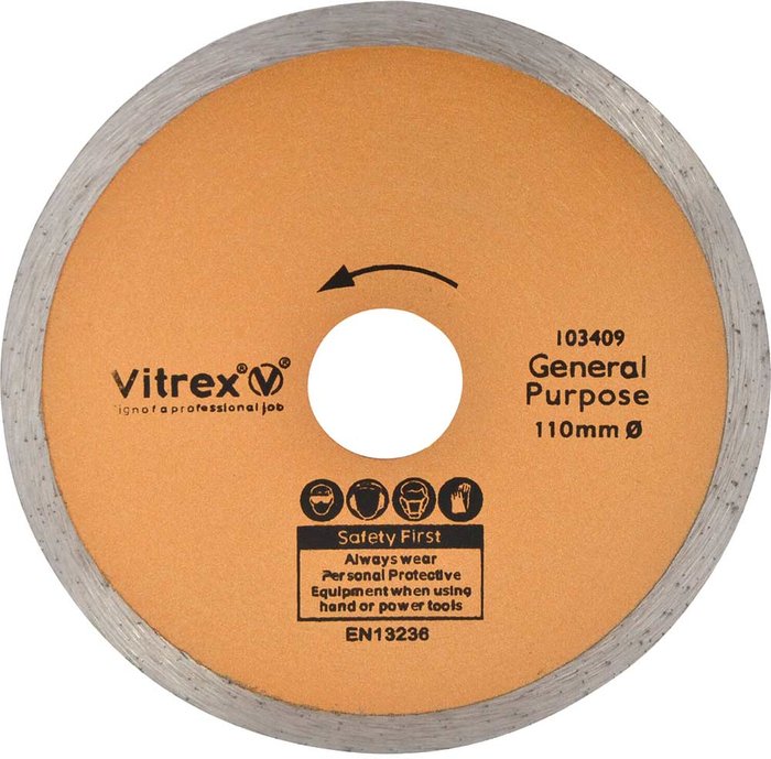 Tooled Up | Vitrex Vitrex Tile Cutting Diamond Blade 110mm Vitrex Vitrex Tile Cutting Diamond Blade 110mm