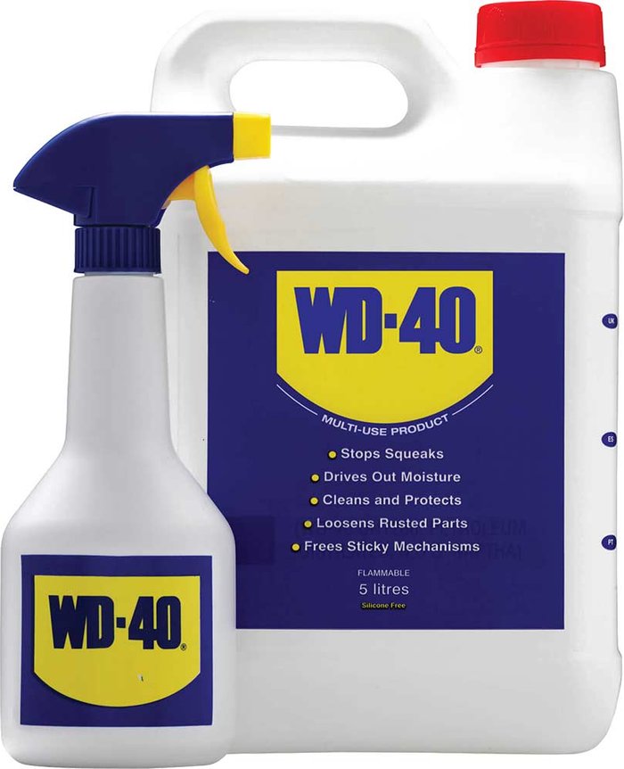 Tooled Up | WD40 WD40 Multi Purpose Liquid and Spray Bottle 5l WD40 WD40 Multi Purpose Liquid and Spray Bottle 5l