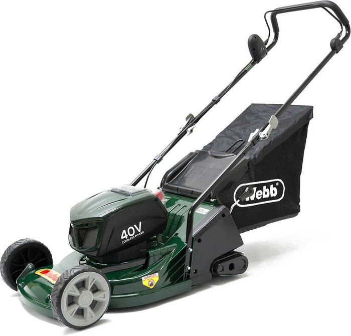 Tooled Up | Webb Webb WERR17LIP Supreme 40v Cordless Rotary Lawnmower 430mm 1 x 4ah Li-ion Charger Webb Webb WERR17LIP Supreme 40v Cordless Rotary Lawnmower 430mm 1 x 4ah Li-ion Charger