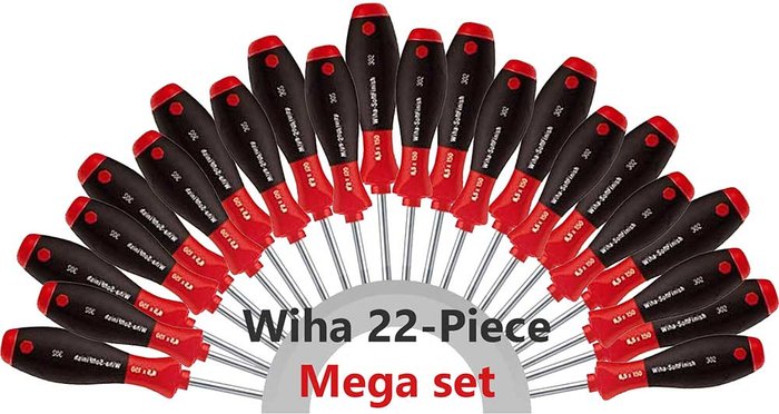 Tooled Up | Wiha Wiha 21 Piece MEGA Soft Grip Screwdriver Set Wiha Wiha 21 Piece MEGA Soft Grip Screwdriver Set