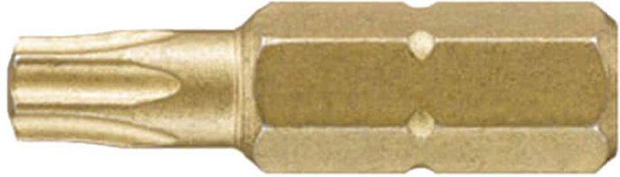 Tooled Up | Wiha Wiha Gold Torx Screwdriver Bits T40 25mm Pack of 3 Wiha Wiha Gold Torx Screwdriver Bits T40 25mm Pack of 3