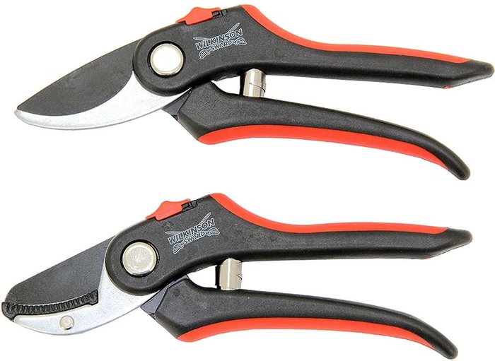 Tooled Up | Wilkinson Sword Wilkinson Sword Bypass and Anvil Secateurs Twin Pack Set Wilkinson Sword Wilkinson Sword Bypass and Anvil Secateurs Twin Pack Set
