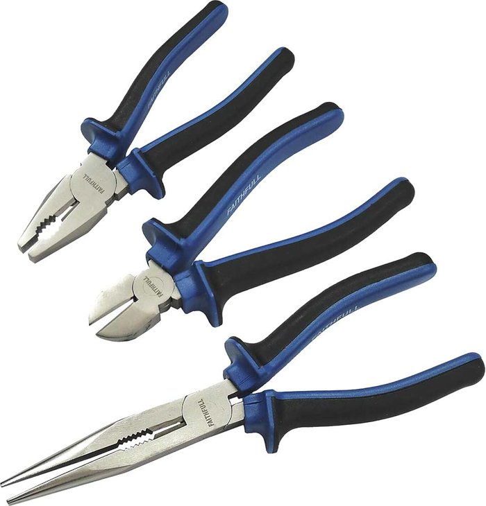 Tooled Up | Faithfull Faithfull 3 Piece Pliers Set Faithfull Faithfull 3 Piece Pliers Set