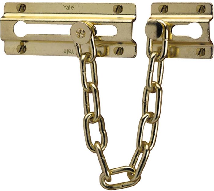 Tooled Up | Yale Yale Door Chain Brass Finish Yale Yale Door Chain Brass Finish