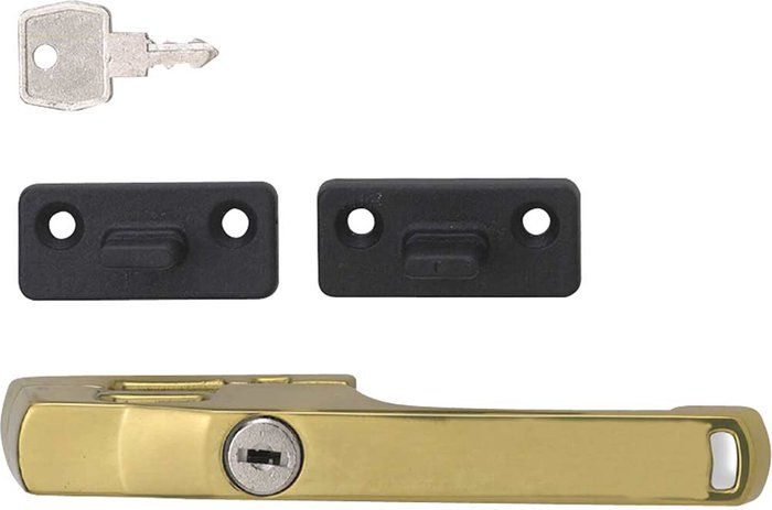 Tooled Up | Yale Yale P115 Lockable Window Handle Brass Pack of 1 Yale Yale P115 Lockable Window Handle Brass Pack of 1