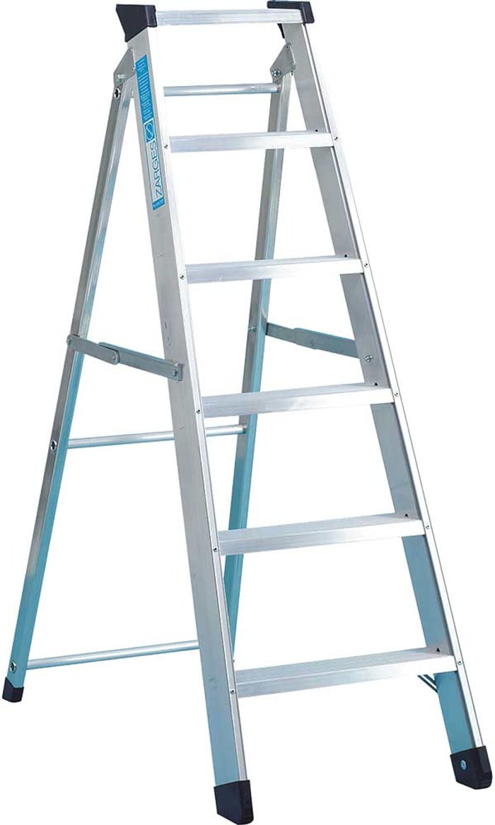 Tooled Up | ZARGES Zarges Industrial Swingback Step Ladder 10 ZARGES Zarges Industrial Swingback Step Ladder 10