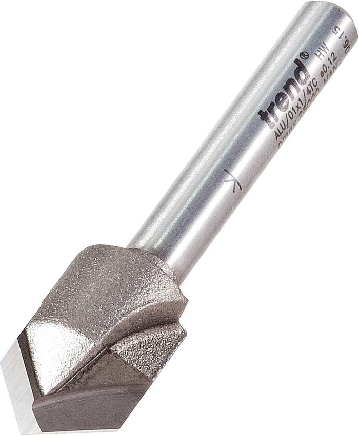 Tooled Up | Trend Trend Alucobond V Groove Router Cutter 13mm 10mm 1/4 Trend Trend Alucobond V Groove Router Cutter 13mm 10mm 1/4