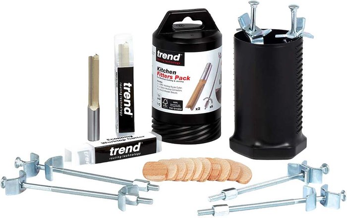 Tooled Up | Trend Trend 18 Piece Kitchen Router Fitters Pack Trend Trend 18 Piece Kitchen Router Fitters Pack