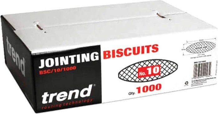 Tooled Up | Trend Trend Wood Jointing Biscuits Size 10 Pack of 1000 Trend Trend Wood Jointing Biscuits Size 10 Pack of 1000