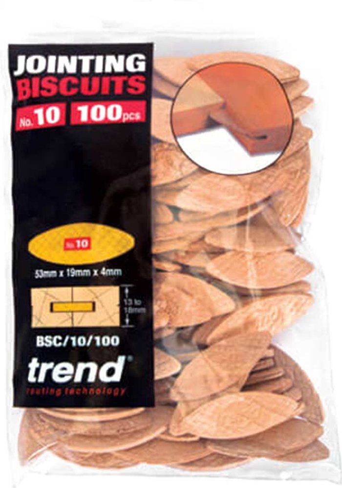 Tooled Up | Trend Trend Wood Jointing Biscuits Size 10 Pack of 100 Trend Trend Wood Jointing Biscuits Size 10 Pack of 100