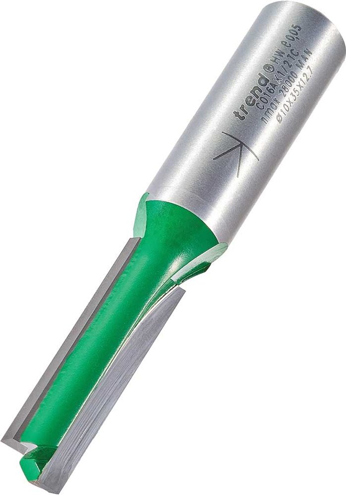 Tooled Up | Trend Trend CRAFTPRO Two Flute Straight Router Cutter 10mm 35mm 1/2 Trend Trend CRAFTPRO Two Flute Straight Router Cutter 10mm 35mm 1/2