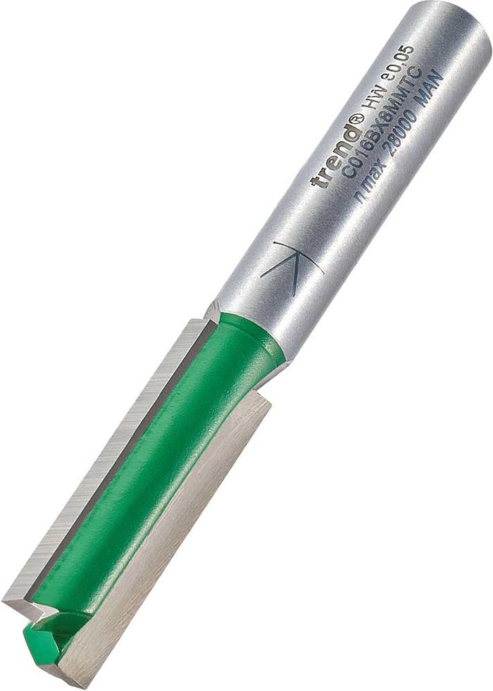 Tooled Up | Trend Trend CRAFTPRO Two Flute Straight Router Cutter 10mm 32mm 8mm Trend Trend CRAFTPRO Two Flute Straight Router Cutter 10mm 32mm 8mm