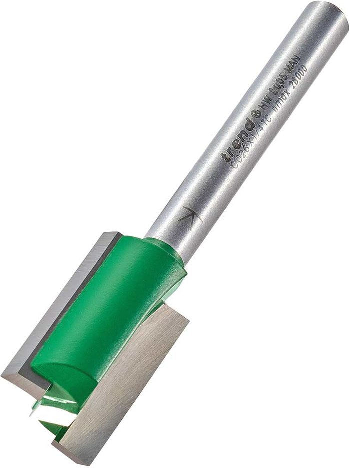 Tooled Up | Trend Trend CRAFTPRO Two Flute Straight Router Cutter 15.9mm 25.4mm 1/4 Trend Trend CRAFTPRO Two Flute Straight Router Cutter 15.9mm 25.4mm 1/4